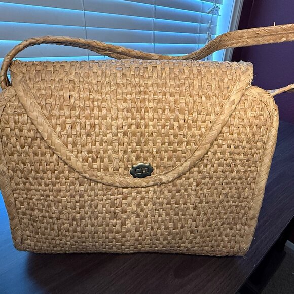 Woven Straw Handbag - Picture 1 of 5